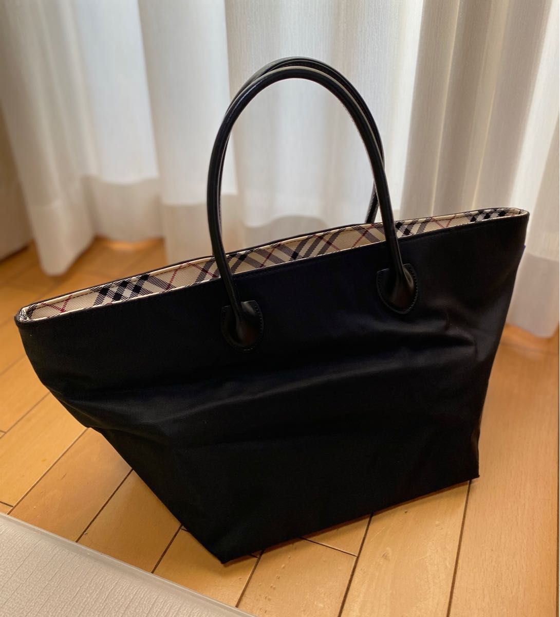 BURBERRY BLUE LABEL バーバリーブルーレーベル ナイロン レザー BURBERRY BLUE LABEL バーバリーブルーレーベル ナイロン レザー