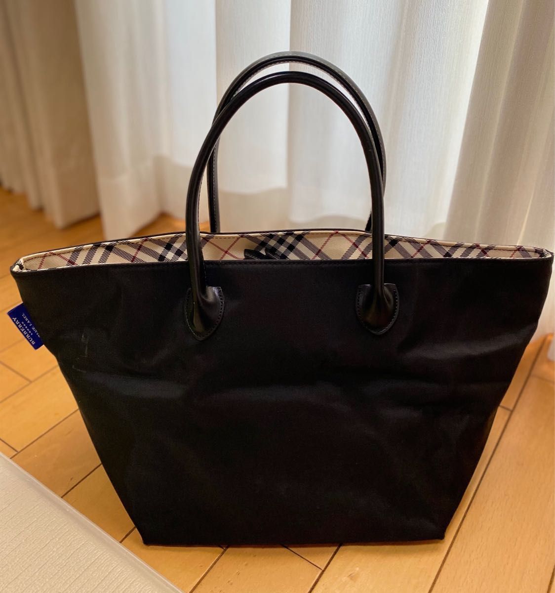 BURBERRY BLUE LABEL バーバリーブルーレーベル ナイロン レザー BURBERRY BLUE LABEL バーバリーブルーレーベル ナイロン レザー