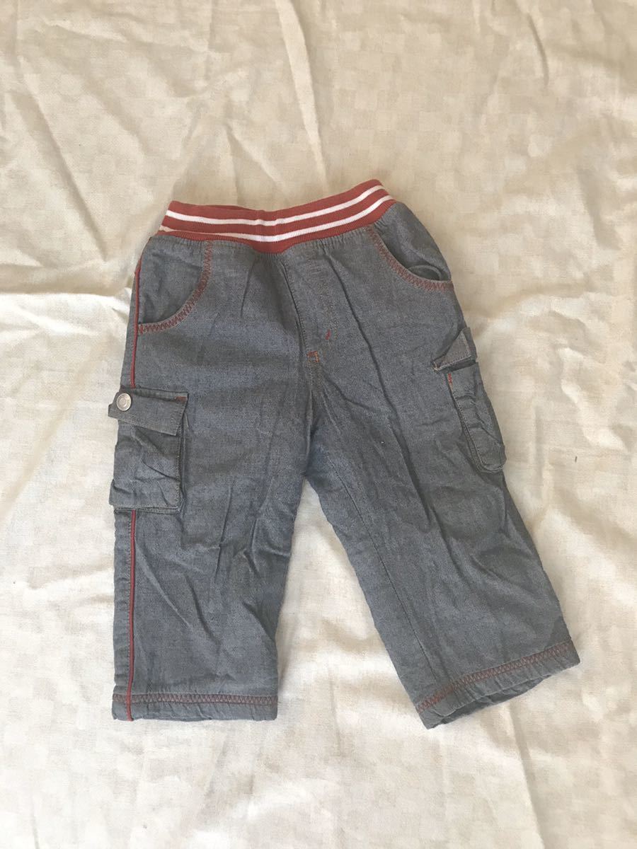 01-G114* free shipping! warm cotton pants! gray 80* rubber waist * inside side fleece * child care .* wash change * cotton * man and woman use *USED
