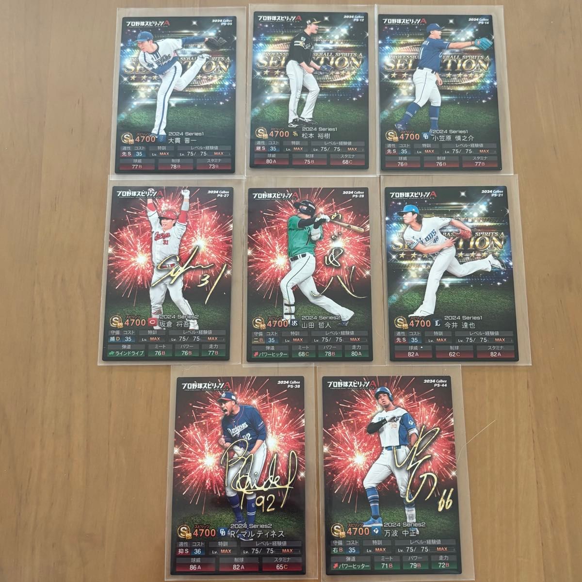 プロ野球チップス プロスピ レア ノーマル 8枚セット コード使用 プロ野球チップス プロスピ レア ノーマル 8枚セット コード使用