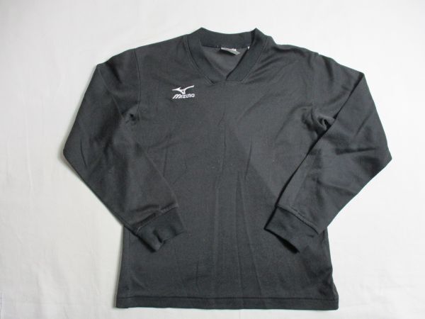 BG234【mizuno・ミズノ】ロゴ刺繍　スポーツ　長袖　シャツ　男児　黒　140_画像1
