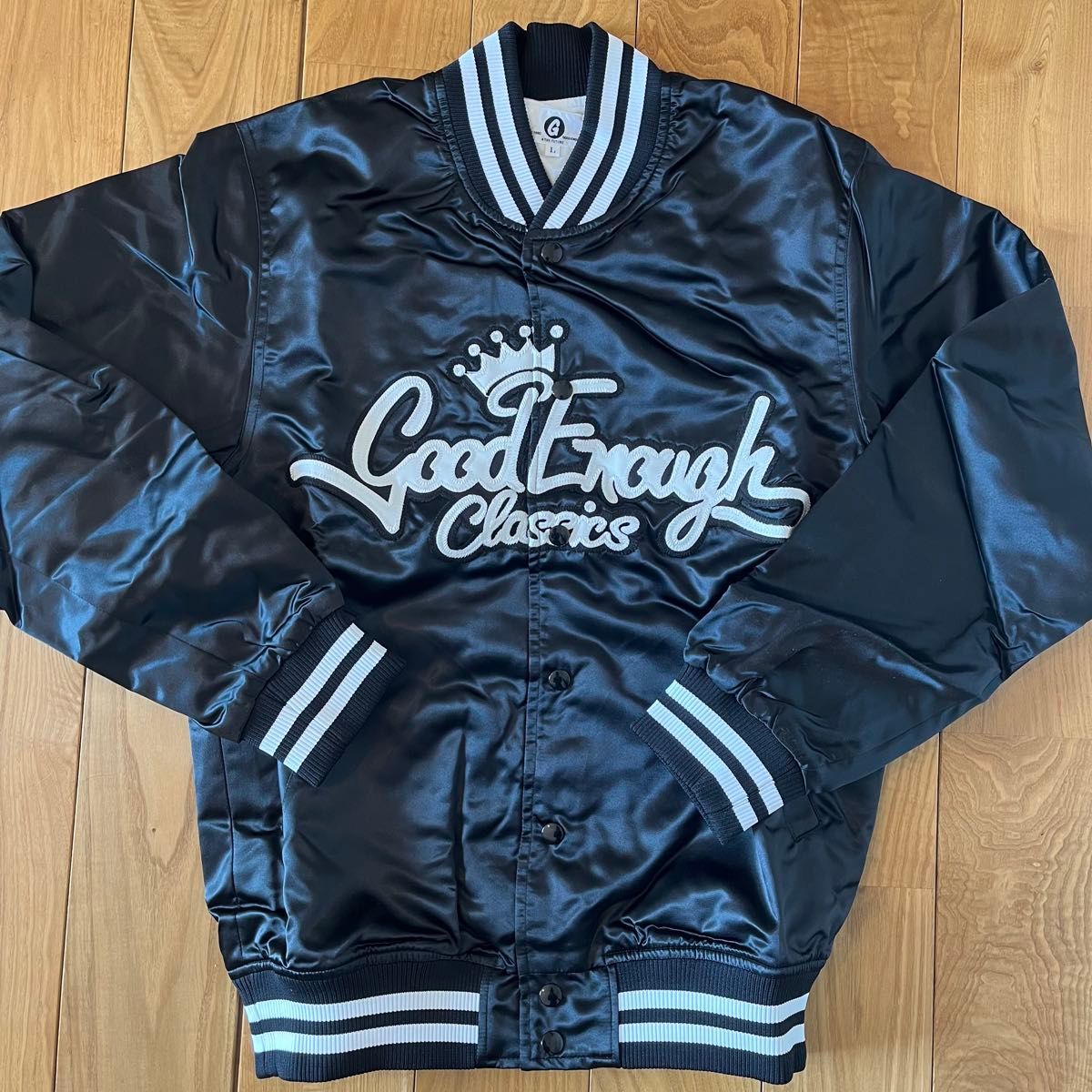 GOODENOUGH 2015SS サテンスタジャン クラシックロゴ 復刻モデル ※3/15まで値下げ中!!
