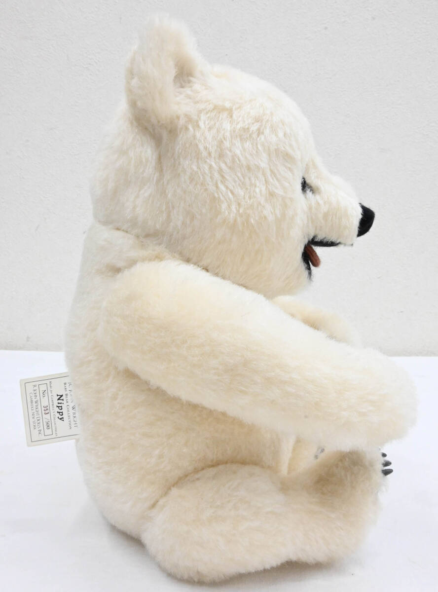 H35●R.John Wright R.ジョン ライト 500体限定 NIPPY ニッピー BABY BEAR ベイビーベア No.353/500 白クマ ベビーベア 熊 人形 ぬいぐるみ