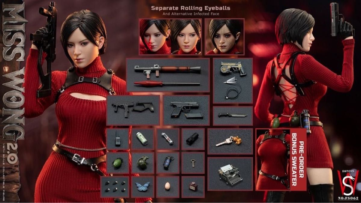 SWTOYS FS062 resident evilエイダ・ウォン 1/6 Ada Wong バイオ SWTOYS FS062 resident evilエイダ・ウォン 1/6 Ada Wong バイオ