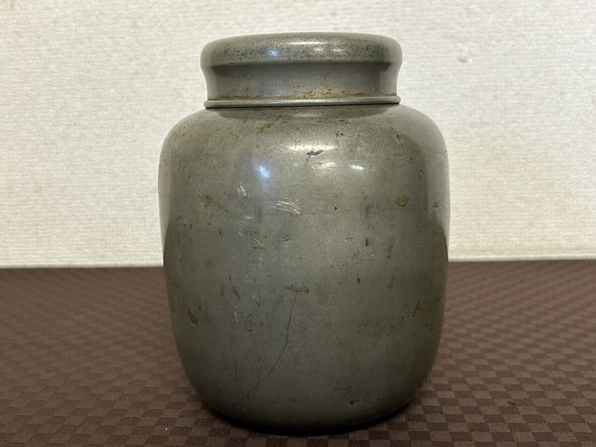 レア】御錫屋天下一美作守 茶入茶壺 茶心壺 美品 伝統 レア】御錫屋天下一美作守 茶入茶壺 茶心壺 美品 伝統