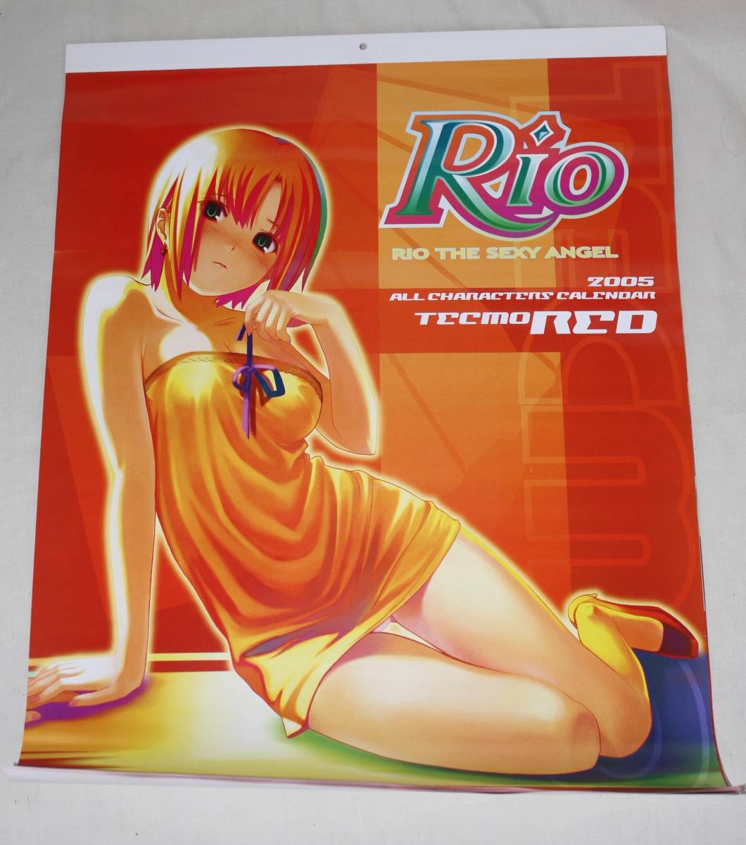  rare! unused!2005 year calendar Rio Rio The Sexy Angel TECMO