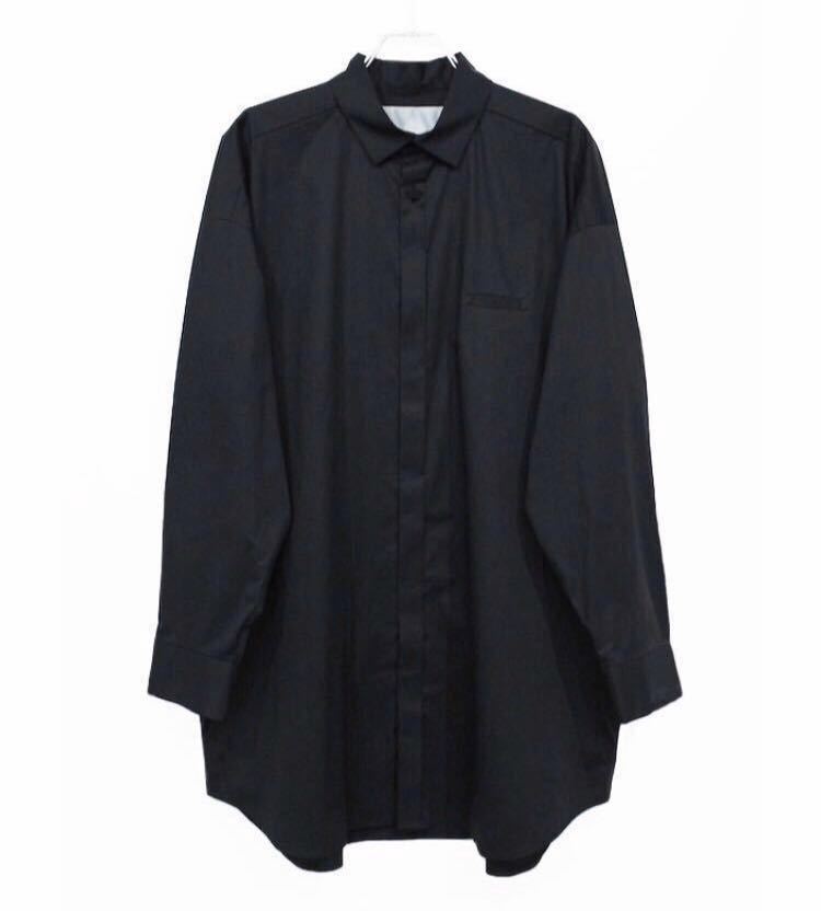 美品　完売 / Dulcamara / トレンチ シャツ 1 / ロングシャツ　長袖　ブラック　黒