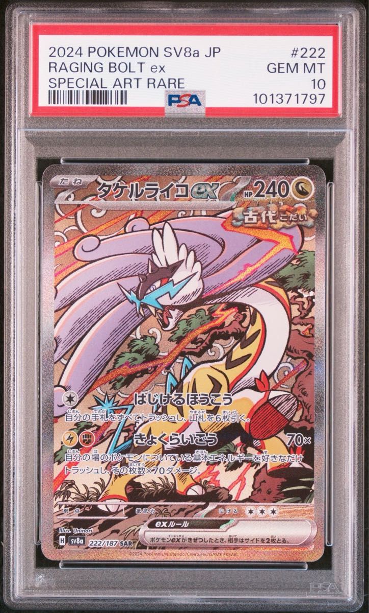 タケルライコex sar PSA10 テラスタルフェス|Yahoo!フリマ(旧 タケルライコex sar PSA10 テラスタルフェス|Yahoo!フリマ(旧