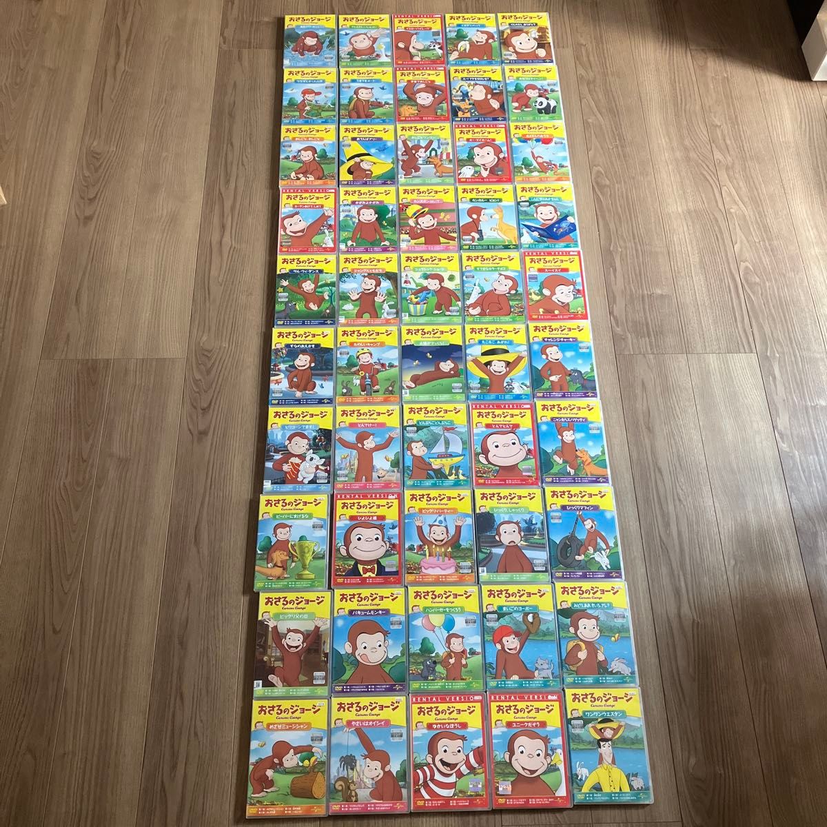 おさるのジョージ DVD50個セット レンタル落ち