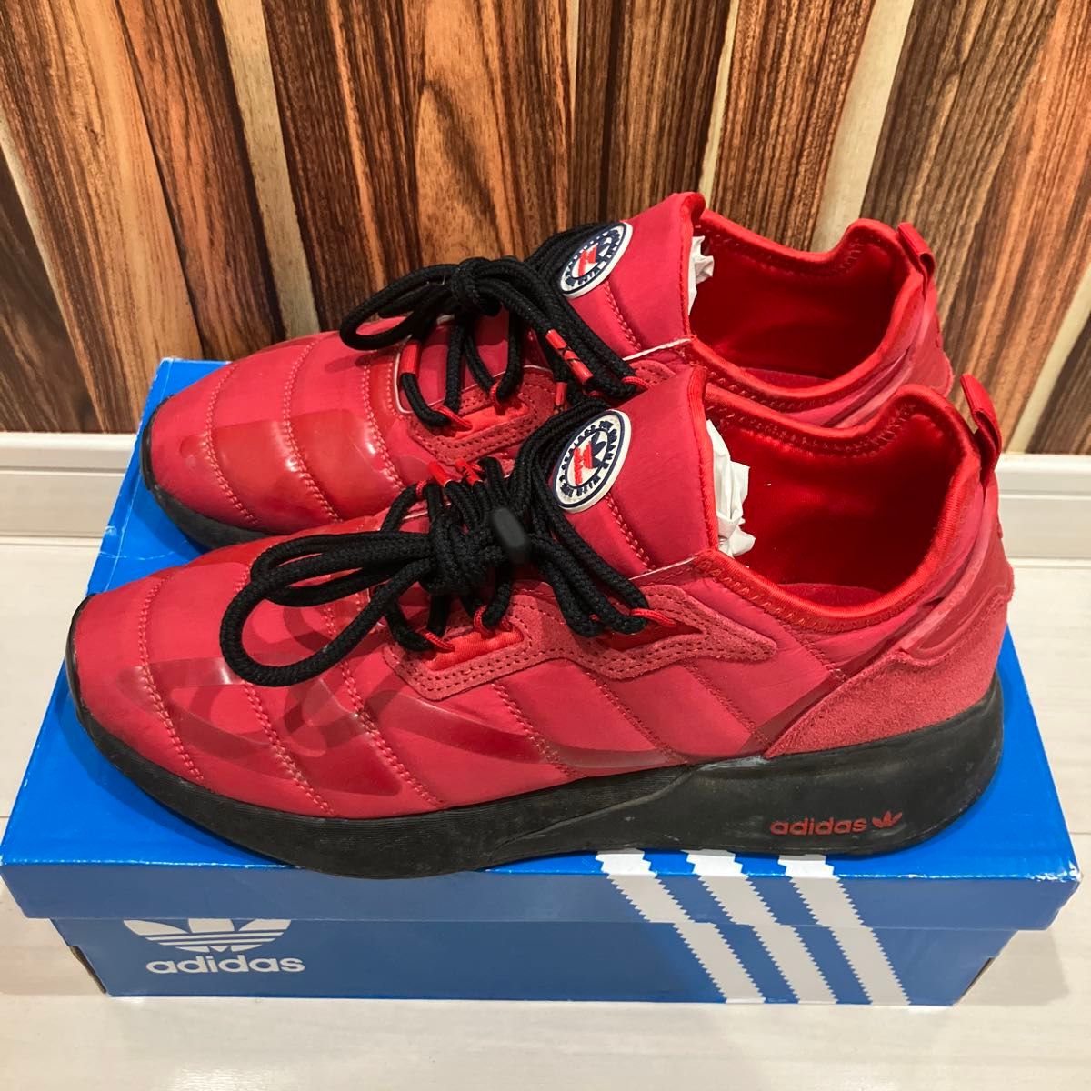 adidas Originals スニーカー ZX 2K BOOST レッドアッパー adidas Originals スニーカー ZX 2K BOOST レッドアッパー