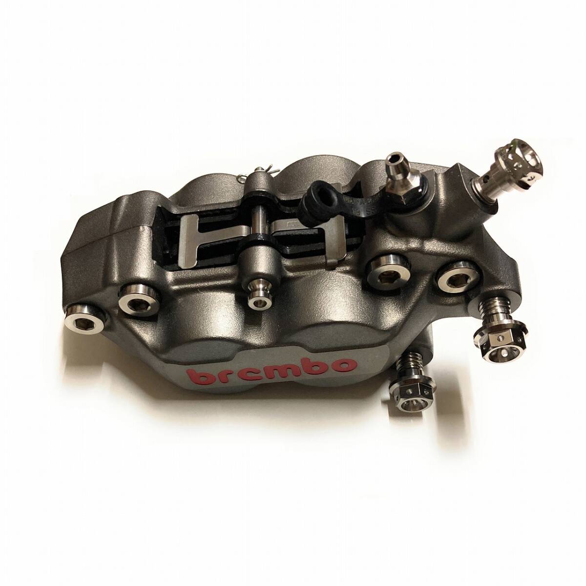 64チタン ボルト ブレンボ 4ポット ブレーキキャリパー 用 brembo ブレーキパッドピン エアーブリーダー ゼファー400 XJR400 CB400SF CBX