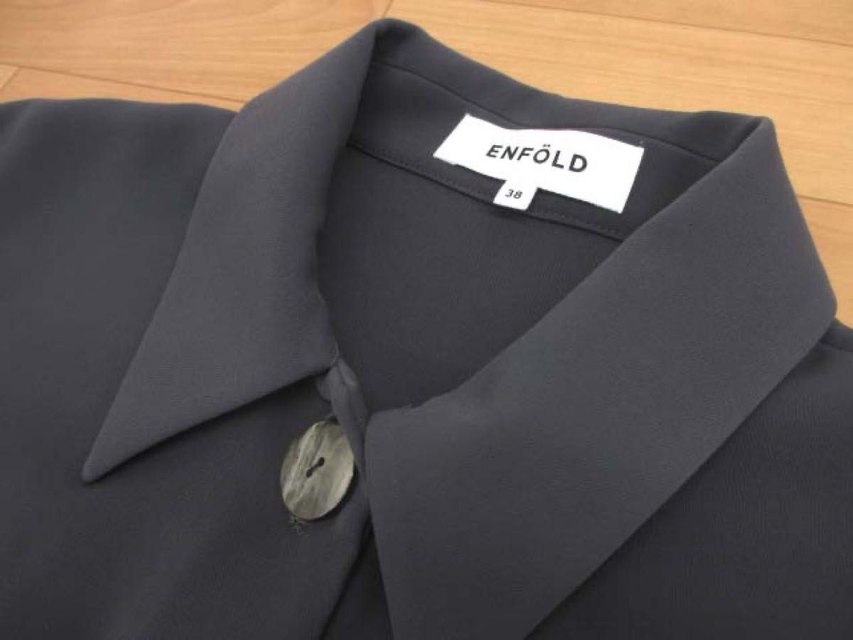 美品 エンフォルド 24AW CIRCLE SHIRT サークルシャツ 38 美品 エンフォルド 24AW CIRCLE SHIRT サークルシャツ 38