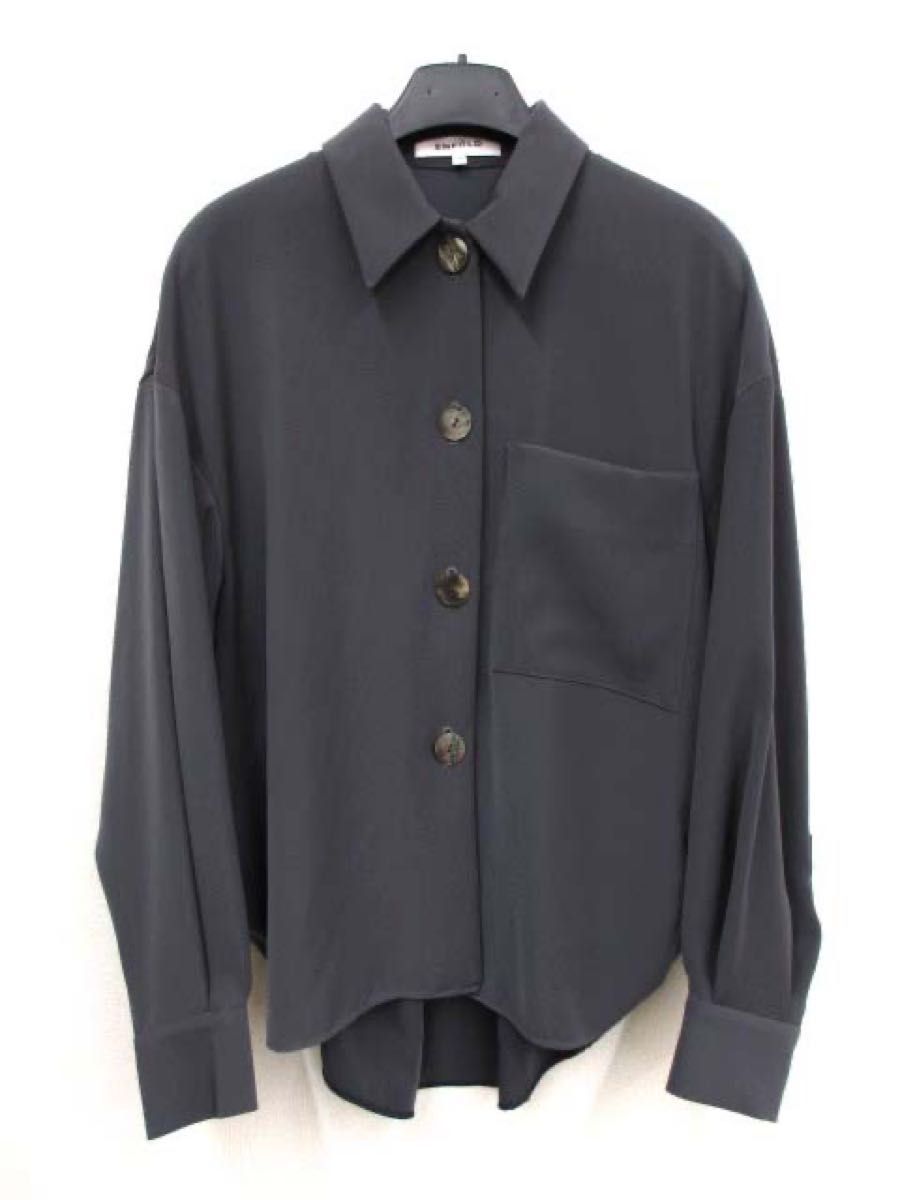 美品 エンフォルド 24AW CIRCLE SHIRT サークルシャツ 38 美品 エンフォルド 24AW CIRCLE SHIRT サークルシャツ 38
