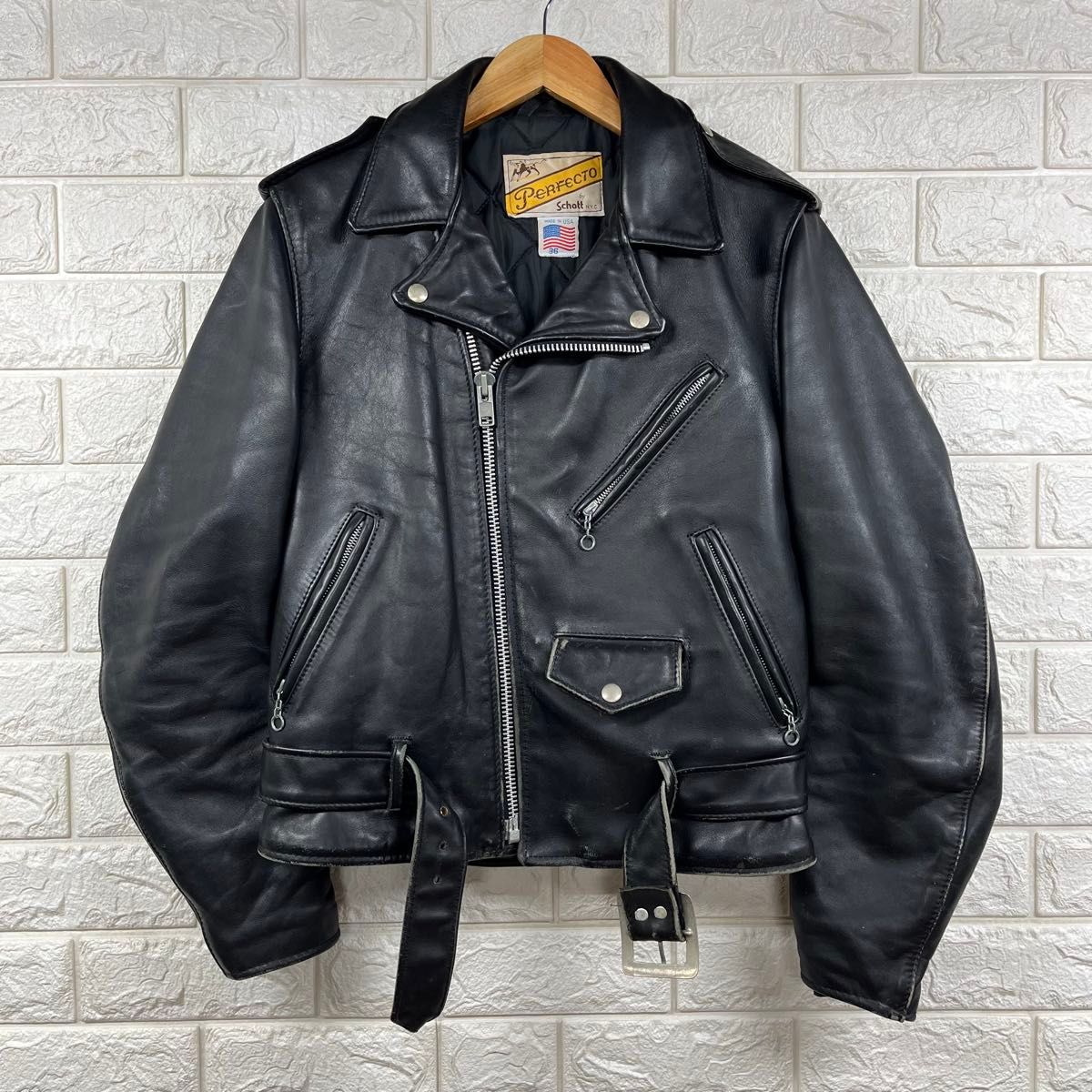 80s Schott N Y C ショット 613 ダブルライダース レザー 80s Schott N Y C ショット 613 ダブルライダース レザー