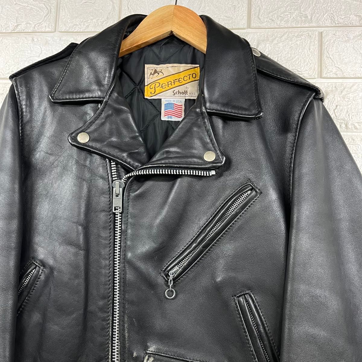80s Schott N Y C ショット 613 ダブルライダース レザー 80s Schott N Y C ショット 613 ダブルライダース レザー
