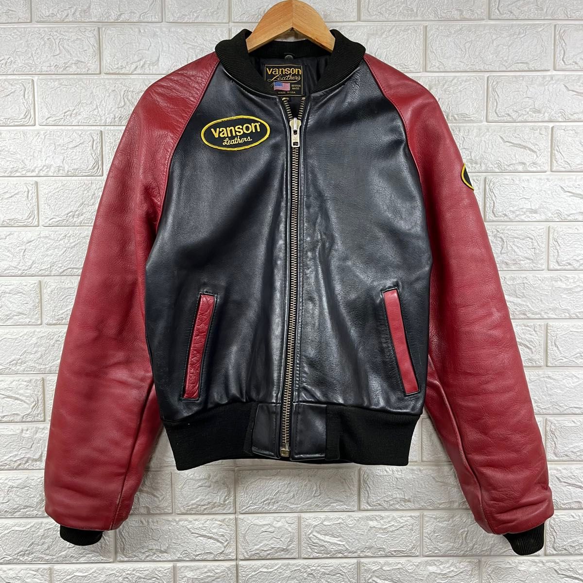 VANSON バンソン 9TJV 牛革 レザージャケット ma-1 3 USA製 TJV VANSON バンソン 9TJV 牛革 レザージャケット ma-1 3 USA製 TJV