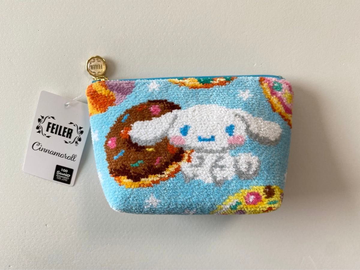 新品】フェイラー サンリオ シナモロール スイーツ ポーチ 新品】フェイラー サンリオ シナモロール スイーツ ポーチ