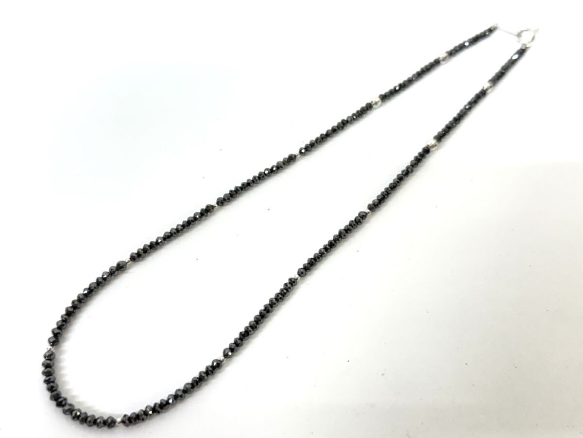 K810-C8-1254 高木ミンク K18WG ブラックダイヤモンドネックレス K810-C8-1254 高木ミンク K18WG ブラックダイヤモンドネックレス