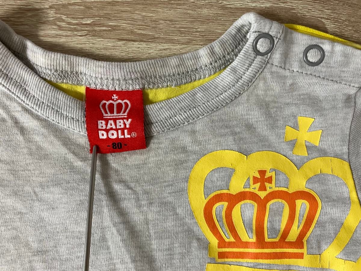 BABY DOLL トップス　長袖Tシャツ ロンT 80cm 90cm２枚セット
