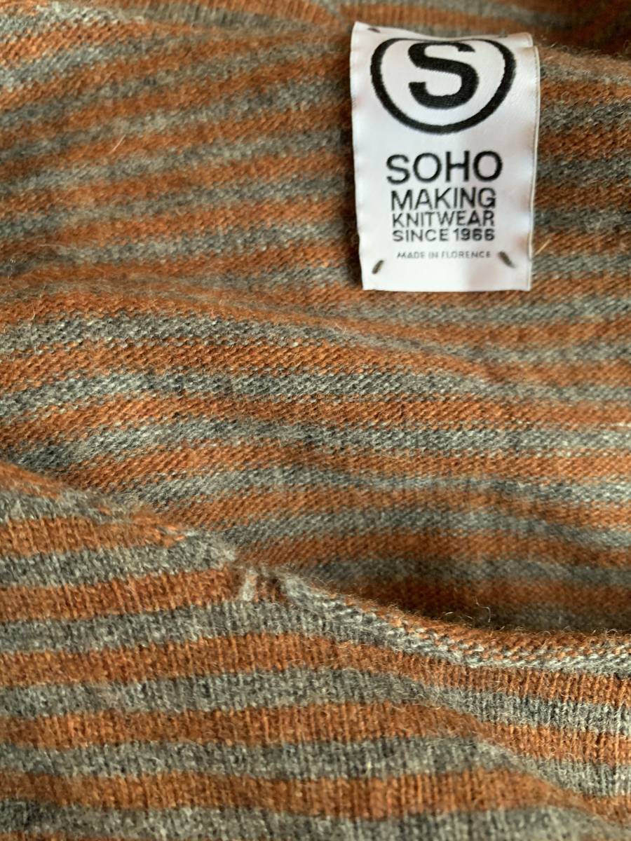 SOHO making knitwear ボーダーニット_ほつれ部分