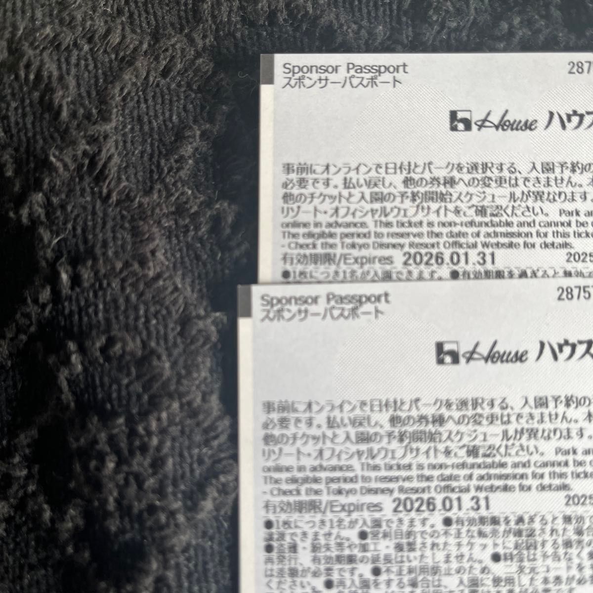 東京ディズニーリゾート スポンサーパスポートチケット ペア 東京ディズニーリゾート スポンサーパスポートチケット ペア