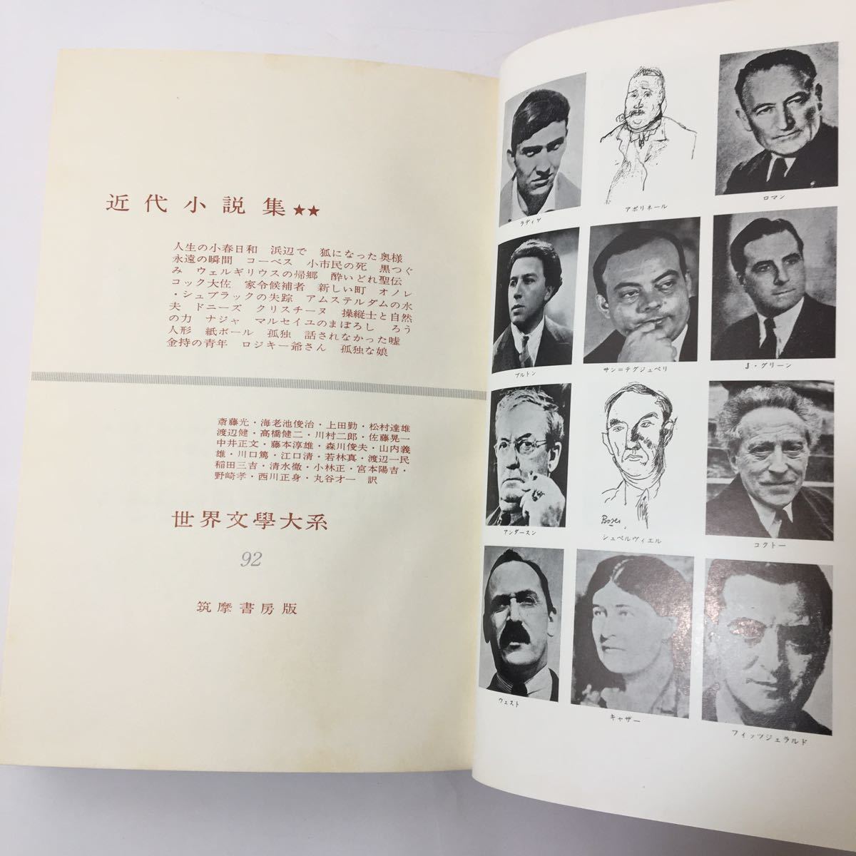 『世界文学大系93』世界文学大系〉近代小説集 (1965年) 古書