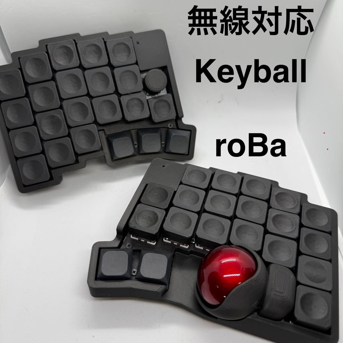 roBa ブラック 無線 トラックボール キーボード フルーセット roBa ブラック 無線 トラックボール キーボード フルーセット