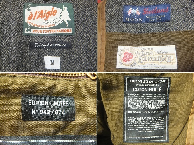 定価¥99.000 世界限定160着 仏製 AIGLE Bosquet Hunting Jacket 定価¥99.000 世界限定160着 仏製 AIGLE Bosquet Hunting Jacket