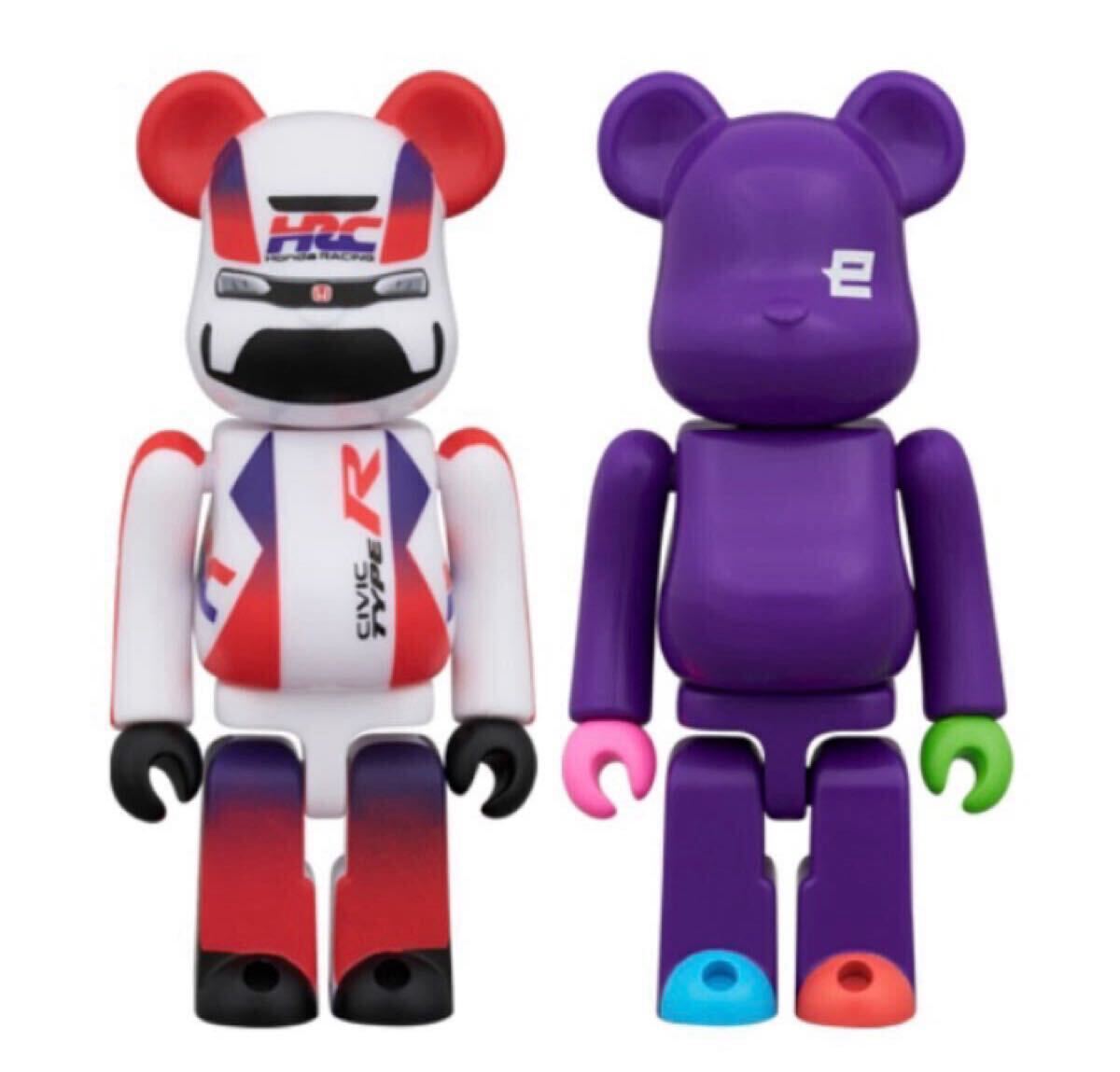 未開封品 HRC ベアブリック Honda Racing eMS 2PCS SET 100% MEDICOM TOY BE@RBRICK シビック　タイプR