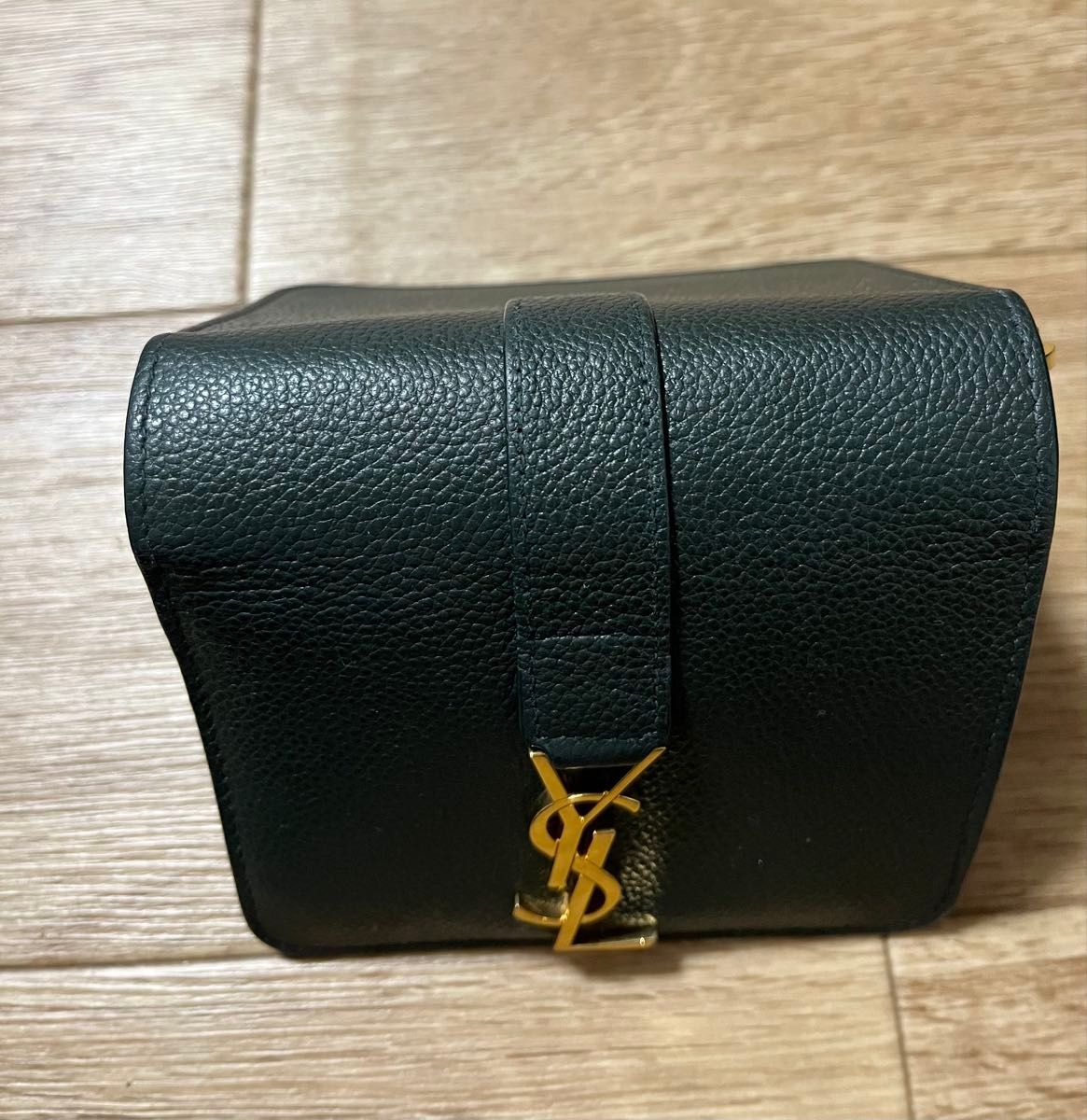 SAINT LAURENT サンローラン 財布 二つ折り ダークグリーン 緑 SAINT LAURENT サンローラン 財布 二つ折り ダークグリーン 緑