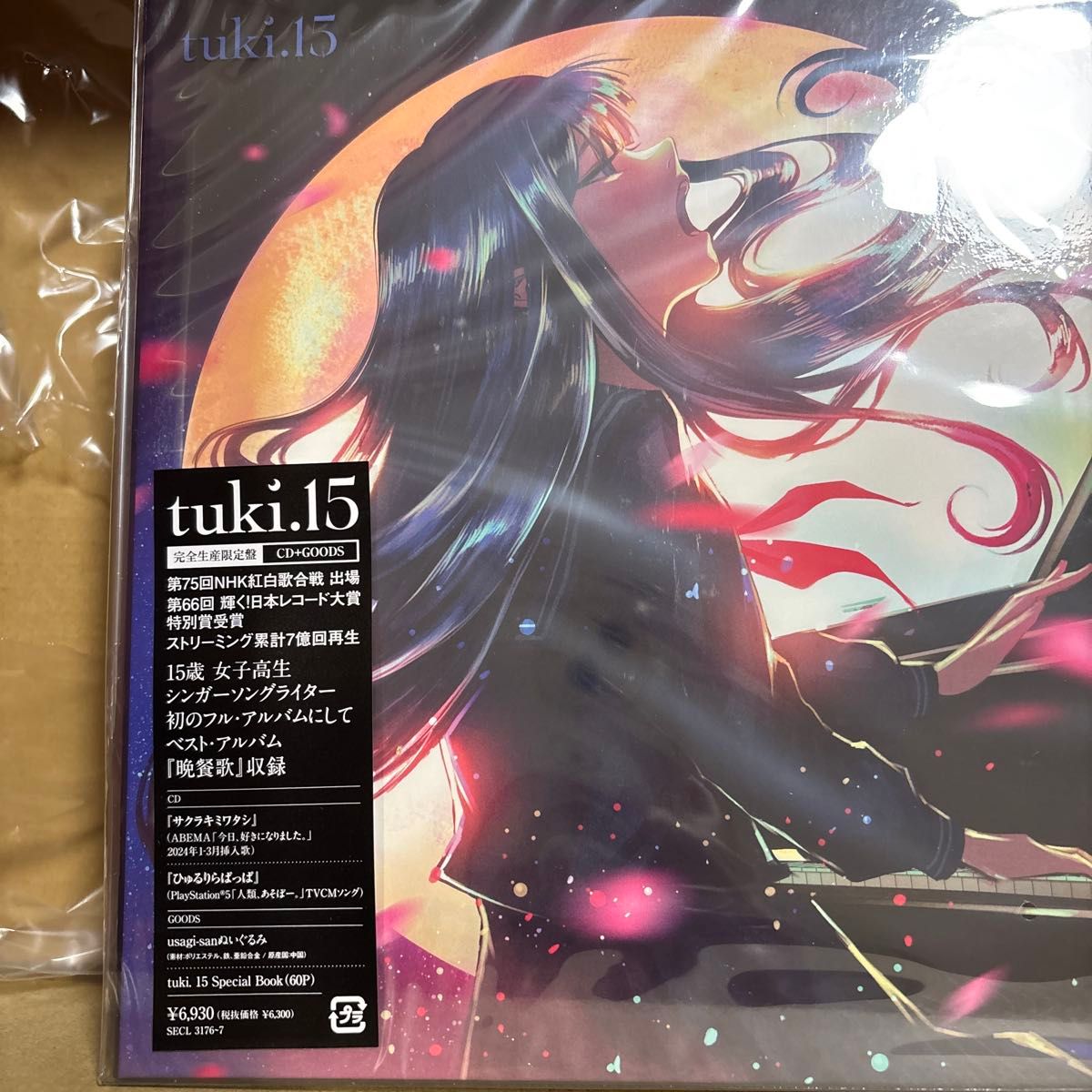 tuki 15 完全生産限定盤 usagi-sanぬいぐるみ CD 新品未開封 tuki 15 完全生産限定盤 usagi-sanぬいぐるみ CD 新品未開封