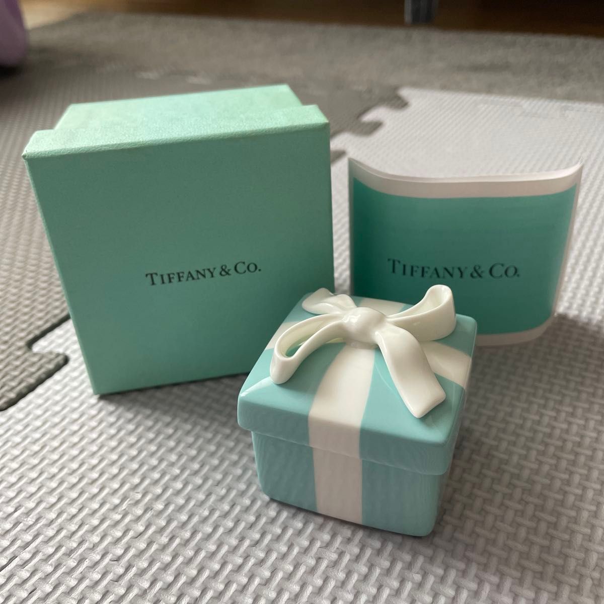 ティファニー TIFFANY Co 小物入れ 陶器 ミニブルーボックス ティファニー TIFFANY Co 小物入れ 陶器 ミニブルーボックス