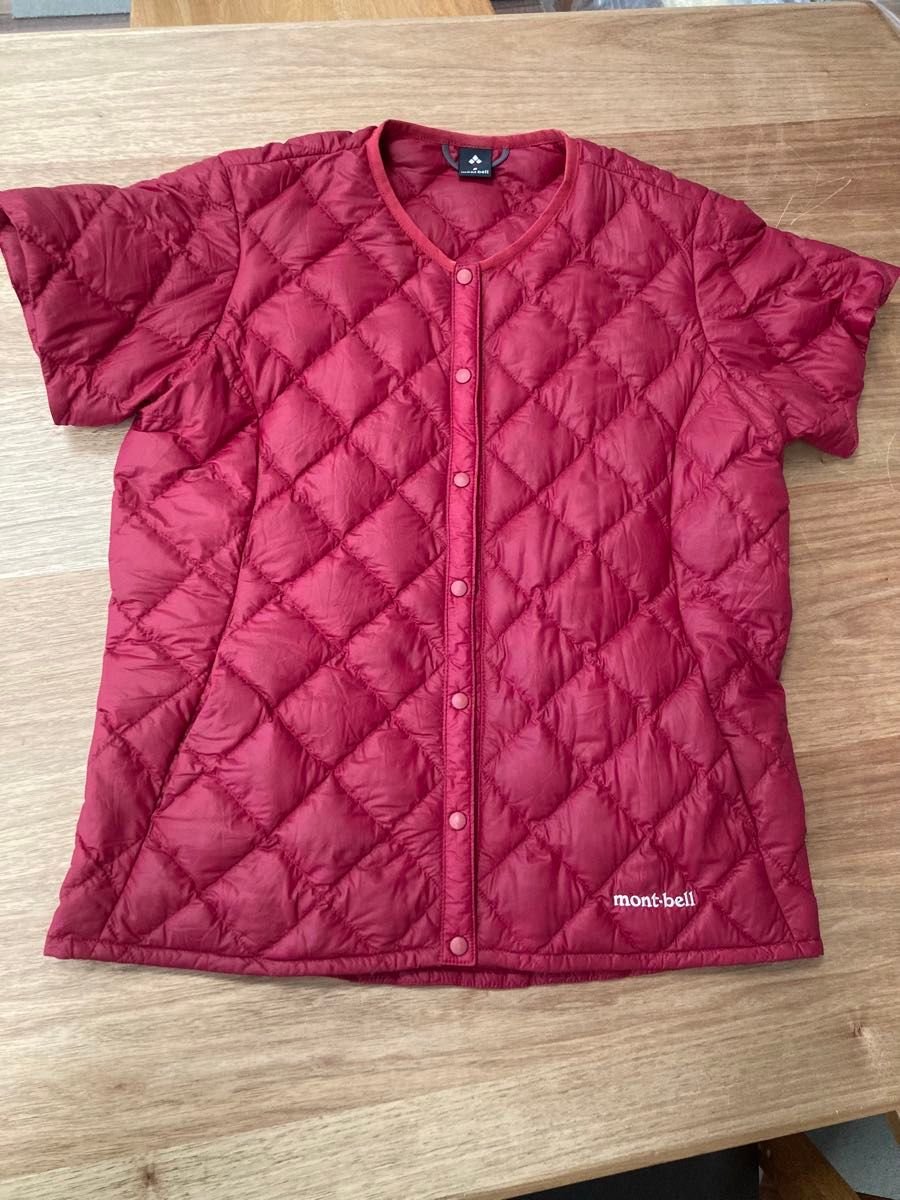 美品 mont-bell U.L.ダウン ラウンドネックT レディース L モンベル U L ダウン ラウンドネックT レディースS mont-bell