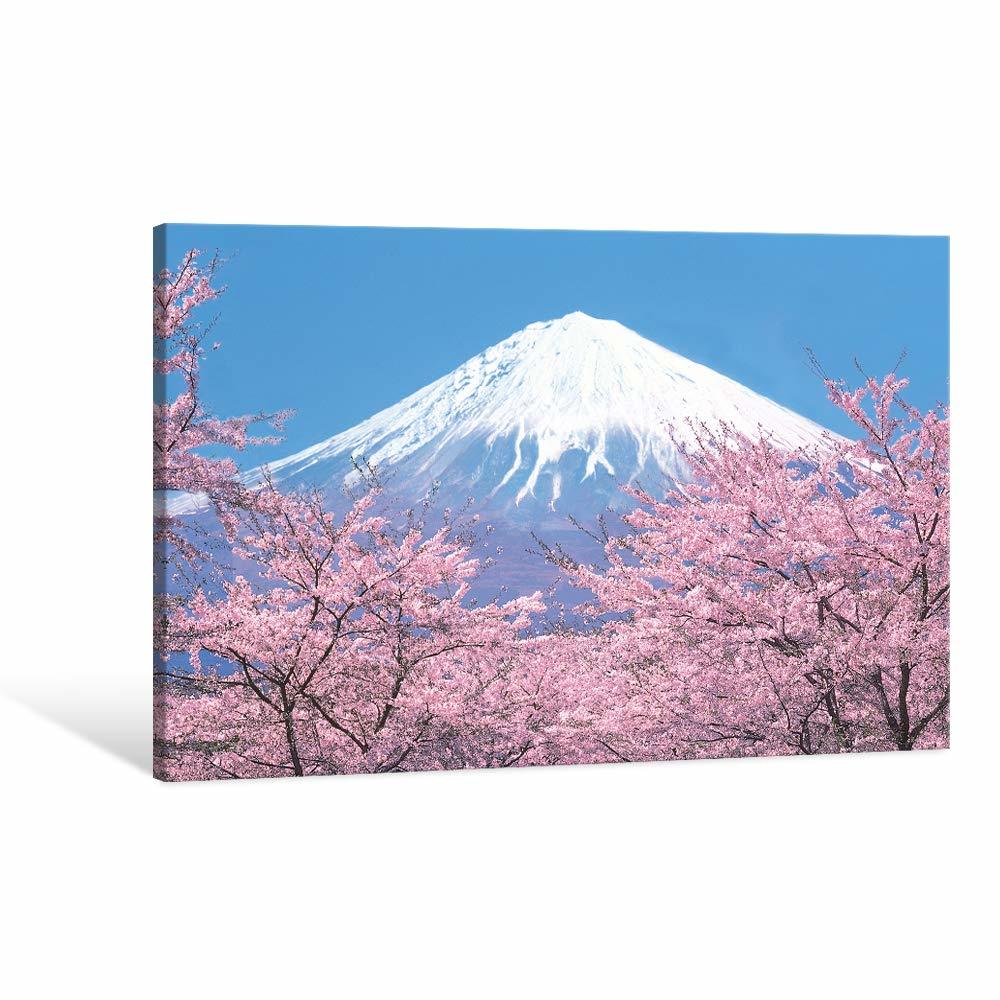 富士山 桜 アートパネル 開運 金運アップ 縁起物 風水 キャンバス 壁掛け 新品
