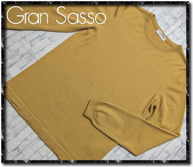 ★GRAN SASSO　グランサッソ　ウールニット　カラシ★