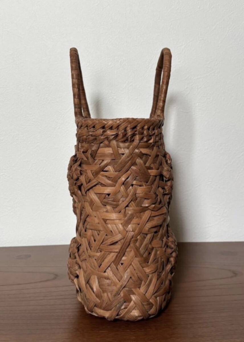 新入荷 新品 長野産 職人手編み 乱れに六角花編み 山葡萄バッグ 新入荷 新品 長野産 職人手編み 乱れに六角花編み 山葡萄バッグ