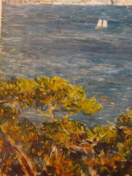 児島虎次郎、【瀬戸内風景】、希少な額装用画集より、新品額装付、状態良好 児島虎次郎、【瀬戸内風景】、希少な額装用画集より、新品額装付