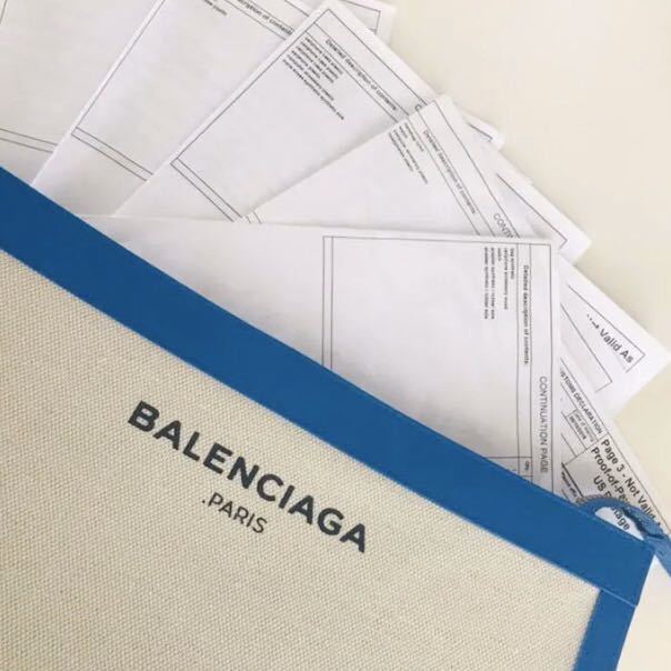 BALENCIAGA バレンシアガ クラッチバッグ キャンバス x カーフスキン