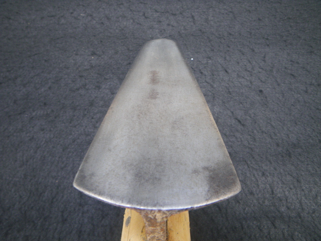 251㎜　最大巾59㎜　最大厚み2.5㎜　左官鏝　こて　左官道具　コテ　Japanese　Plasterer trowel　日本製　土壁　漆喰　塗り壁　竃_画像4