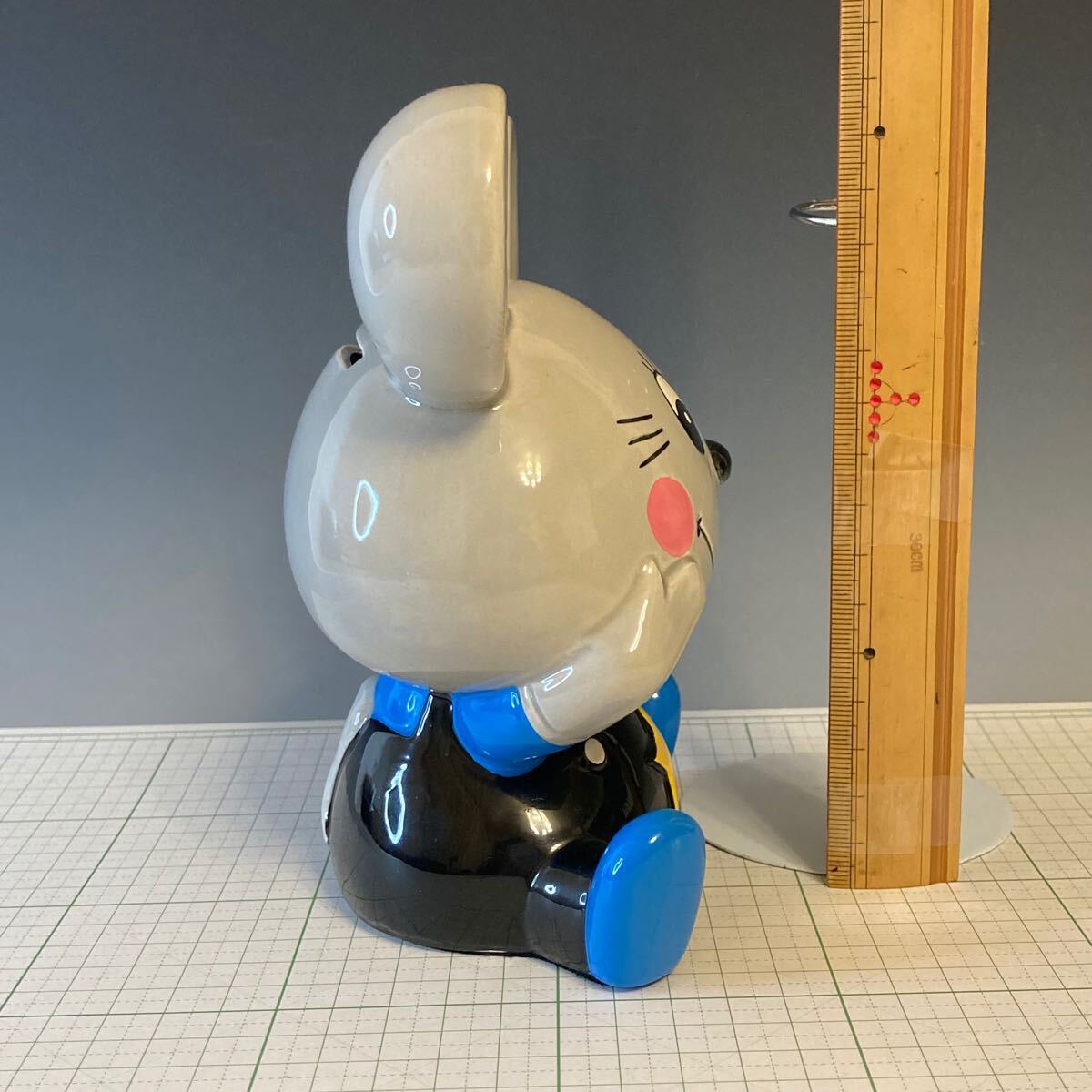 RUNE ネズミ貯金箱 約16cm(共箱あり)内藤ルネの陶器 ルネ RUNE ネズミ貯金箱 約16cm(共箱あり)内藤ルネの陶器 ルネ