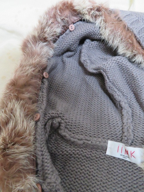 [iiMK rabbit fur attaching cute . knitted the best ] I I.M ke-/ Michel Klein * size 38* rabbit. fur is removed possibility!