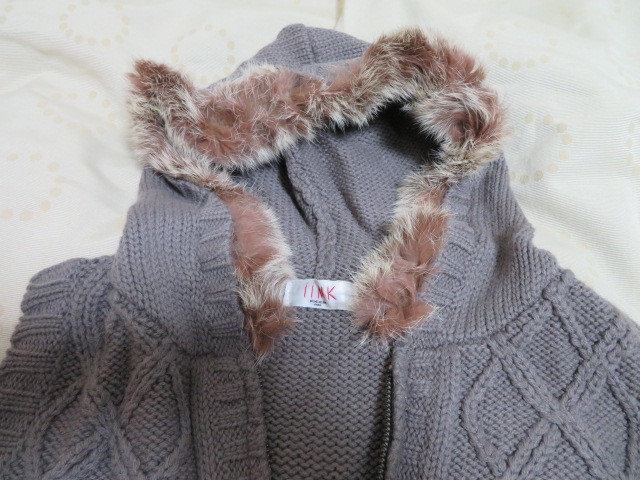 [iiMK rabbit fur attaching cute . knitted the best ] I I.M ke-/ Michel Klein * size 38* rabbit. fur is removed possibility!