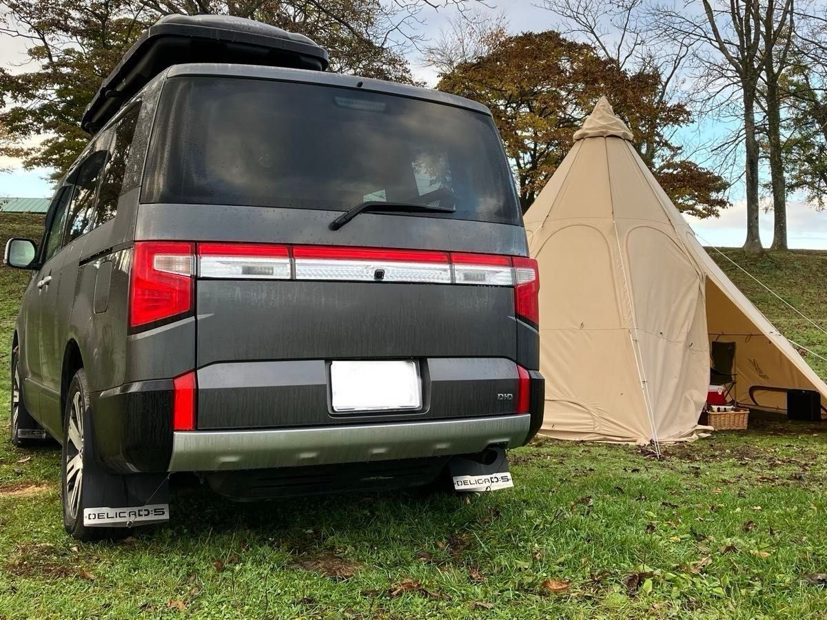 デリカD5 マッドフラップ黒 後期型専用 SUS304 #400|Yahoo デリカD5 マッドフラップ黒 後期型専用 SUS304 #400|Yahoo