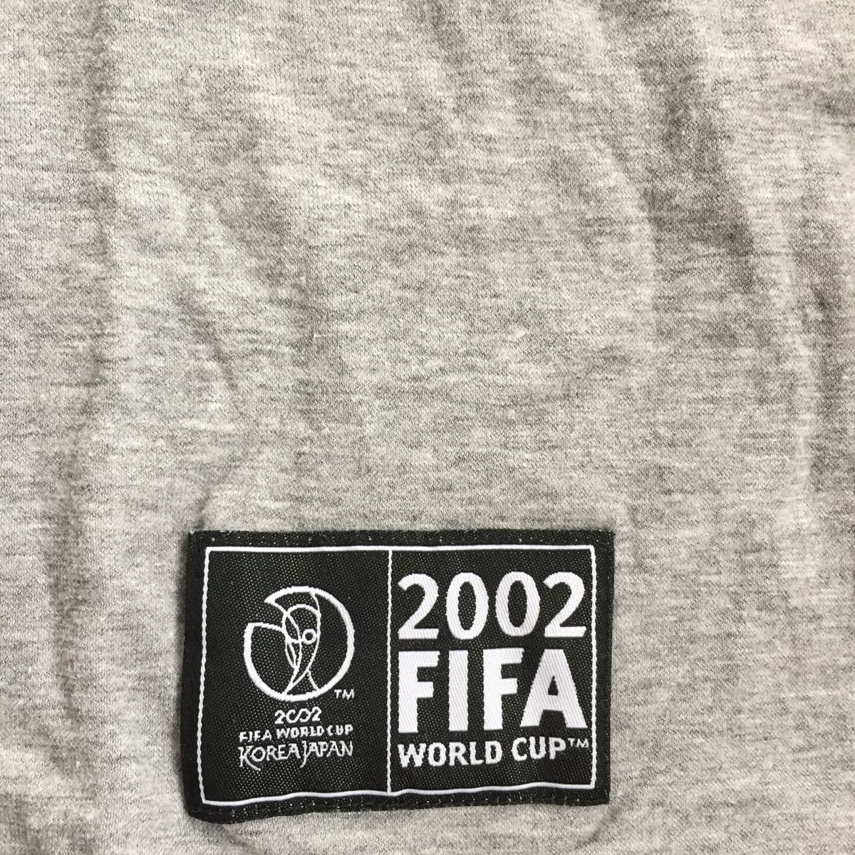 半袖Tシャツ グレー サッカー 2002 FIFA WORLD CUP 綿100% Mサイズ 美品_画像3