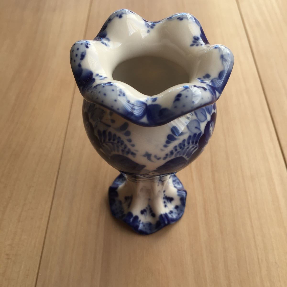 Yahoo!オークション - 花器 一輪挿し グジェリ焼 ロシア 作家 Yahoo!オークション - 花器 一輪挿し グジェリ焼 ロシア 作家
