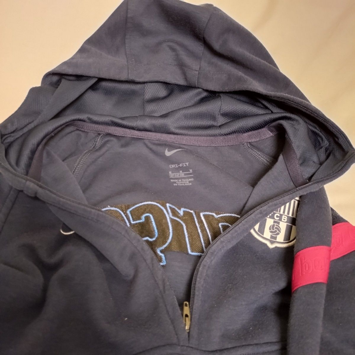 ナイキ NIKE FCバルセロナハーフジップパーカー ジュニア M ナイキ NIKE FCバルセロナハーフジップパーカー ジュニア M
