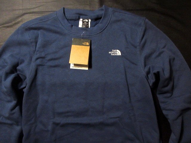 本物正規◆ノースフェイス◆トレーナー クルー スウェット LOGO PULLOVER ロゴ刺繍■XXL■SHADY BLUE■新品 アメリカ限定/裏地起毛/HDC
