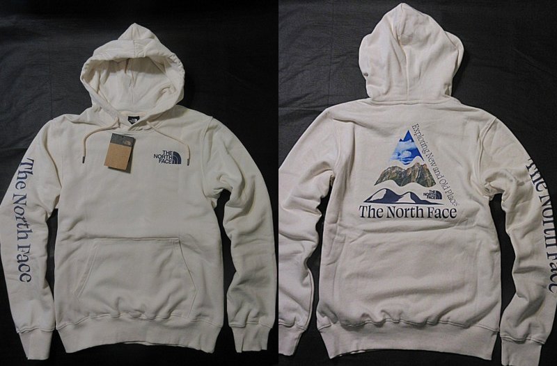 本物正規◆ノースフェイス◆スウェットパーカー PLACES WE LOVE HOODIE■L■アイボリー /GARDN WHITE■新品/アメリカ限定/NZI/裏地起毛