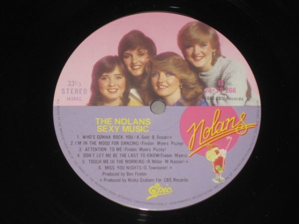 The Nolans - Sexy Music /ノーランズ/283P-266/国内盤LPレコード 2_画像6