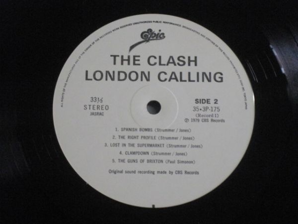 The Clash - London Calling /35・3P-175~6/帯付/国内盤LPレコード2枚組_画像7
